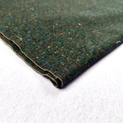 Coperta da yoga tweed verde in vera lana irlandese