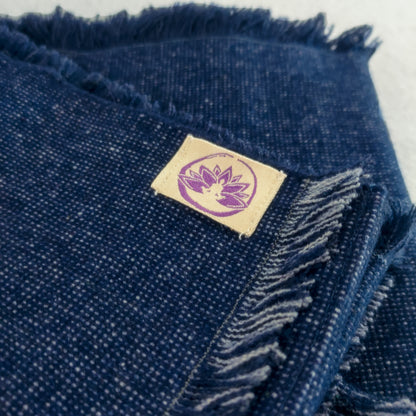 Coperta da yoga in pura lana inglese