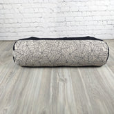 Cuscino bolster yoga fantasia foglie con design elegante e tessuto confortevole per pratiche di yoga