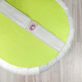 Cuscino zafu classico key lime in verde brillante per supporto lombare e comfort durante la meditazione
