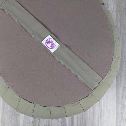 Cuscino zafu meditazione rotondo in tessuto resistente per supporto lombare e comfort durante la meditazione