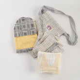 Kit scrub corpo con guanto, spugna e fasce per un&