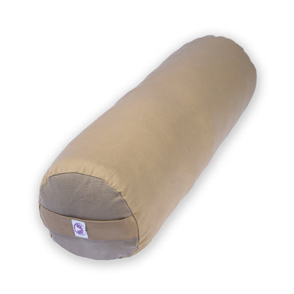 Bolster yoga monocromatico naturale scuro
