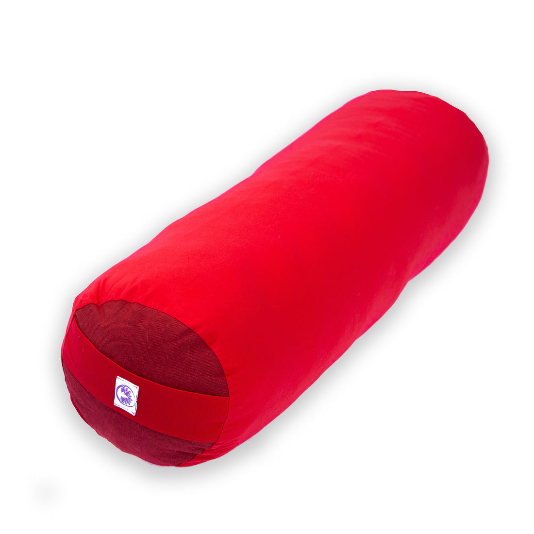 Bolster yoga monocromatico rosso