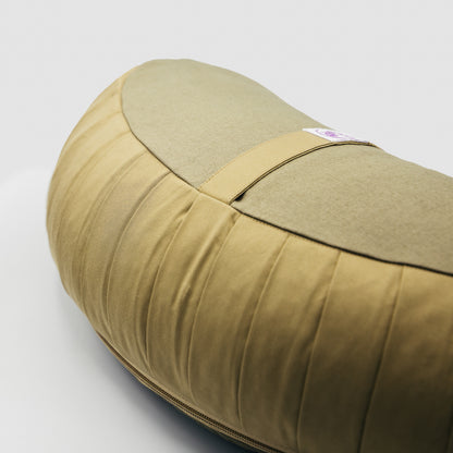 Set Meditazione con Zafu a Mezzaluna - 100% Cotone