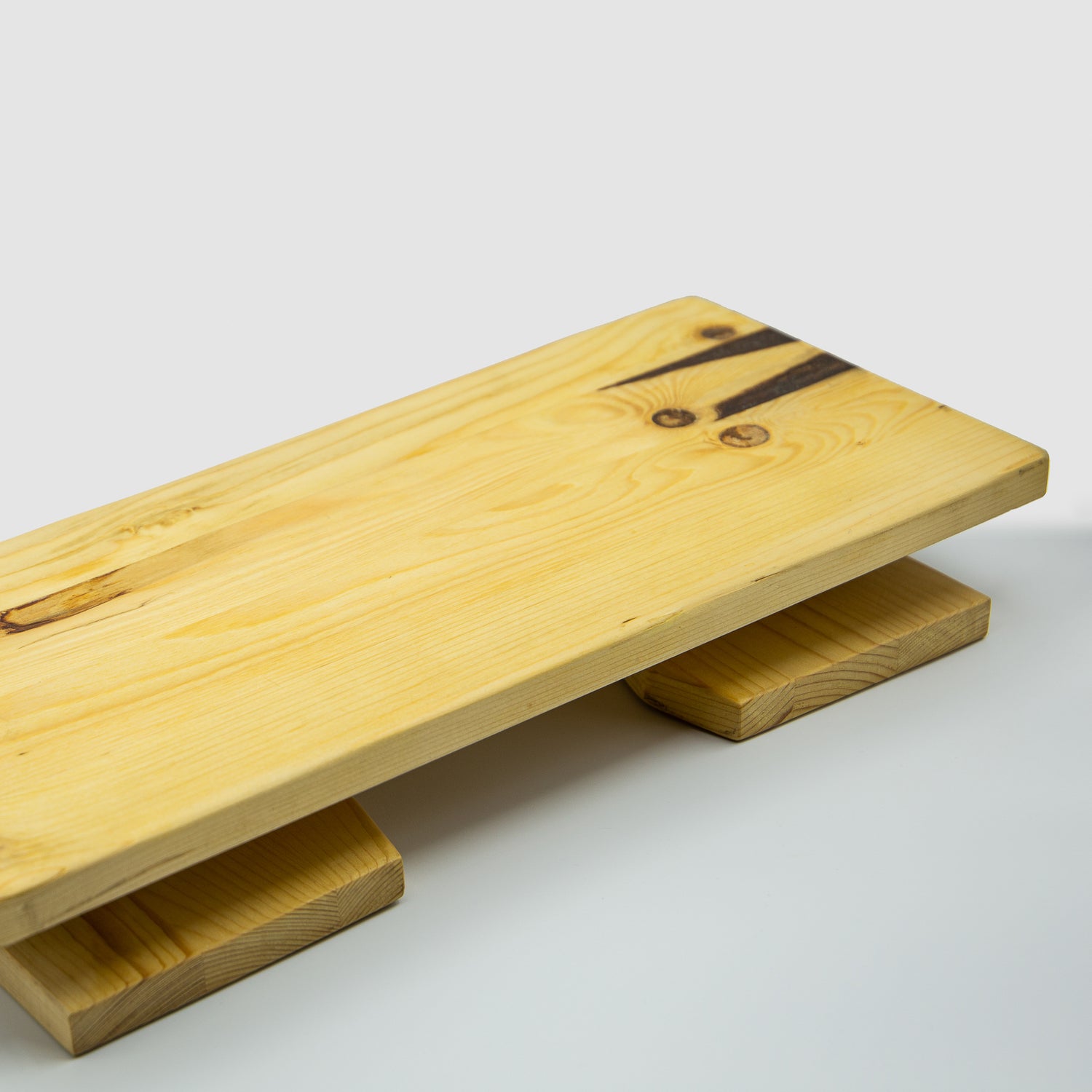 Sgabello da meditazione (panca seiza) artigianale in legno d&