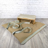 Set meditazione con sgabello cotone naturale chiaro e cuscino imbottito per una comoda praticità
