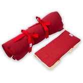 Set meditazione con sgabello cotone rosso include cuscino e tappetino per pratiche di meditazione