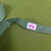 Set meditazione con sgabello cotone verde di Shop Zen, ideale per pratiche di yoga e meditazione confortevoli