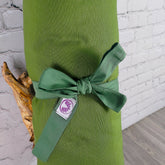 Set meditazione con sgabello cotone verde, comodo e di alta qualità, perfetto per pratiche yoga e meditazione.
