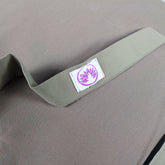 Cuscino di supporto lombare in cotone naturale scuro, parte del set meditazione con zafu classico cotone naturale scuro