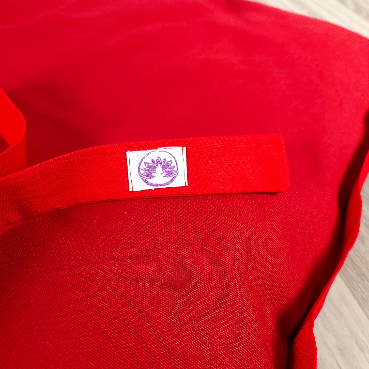 Set meditazione con zafu classico cotone rosso, cuscino di supporto per meditazione comodo e di alta qualità