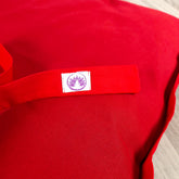 Set meditazione con zafu classico cotone rosso, cuscino di supporto per meditazione comodo e di alta qualità