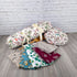 Set meditazione personalizzato con cuscini di supporto lombari e per schiena, design floreale e variopinto