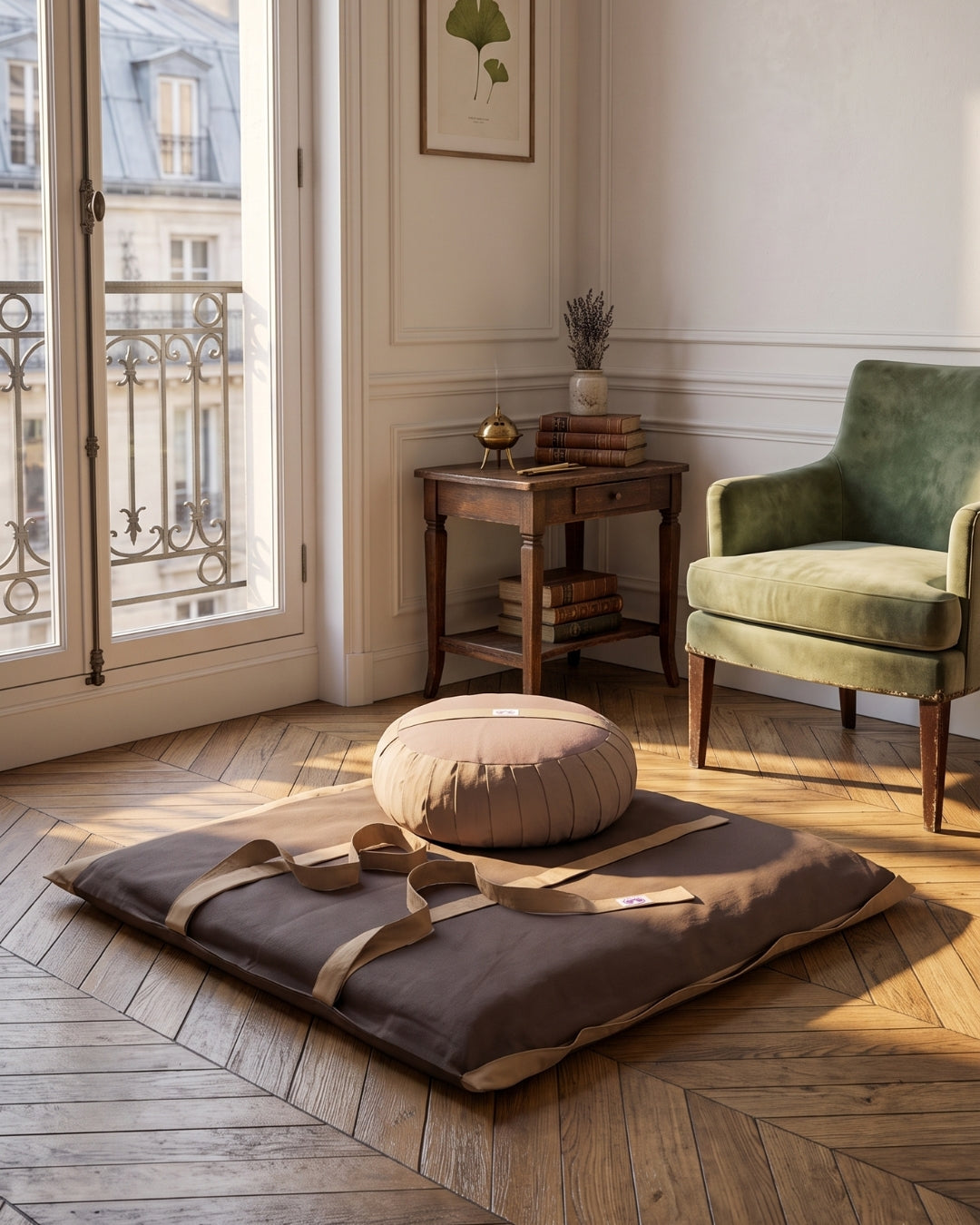 Set Meditazione con Zafu Classico - 100% Cotone