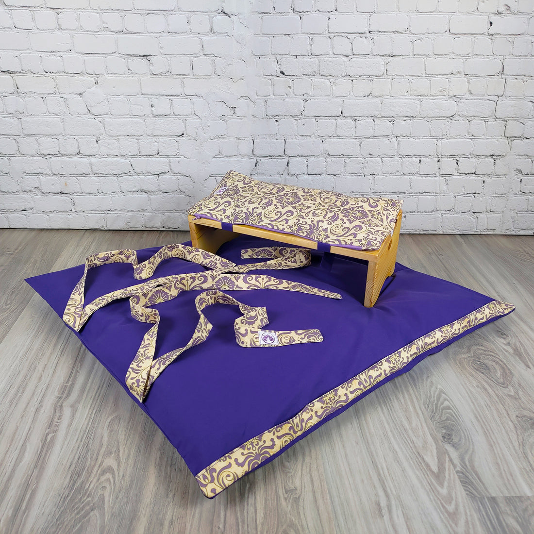Set da Meditazione Ramage Viola con Sgabello