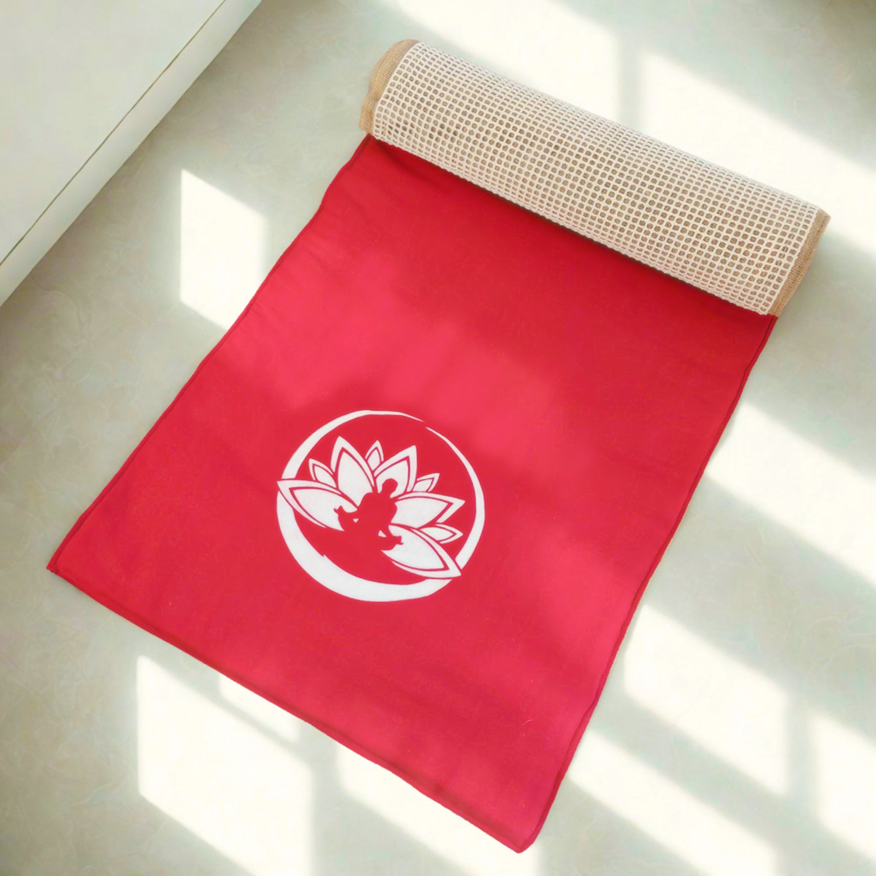 Tappetino Yoga Ecologico in Iuta e Cotone