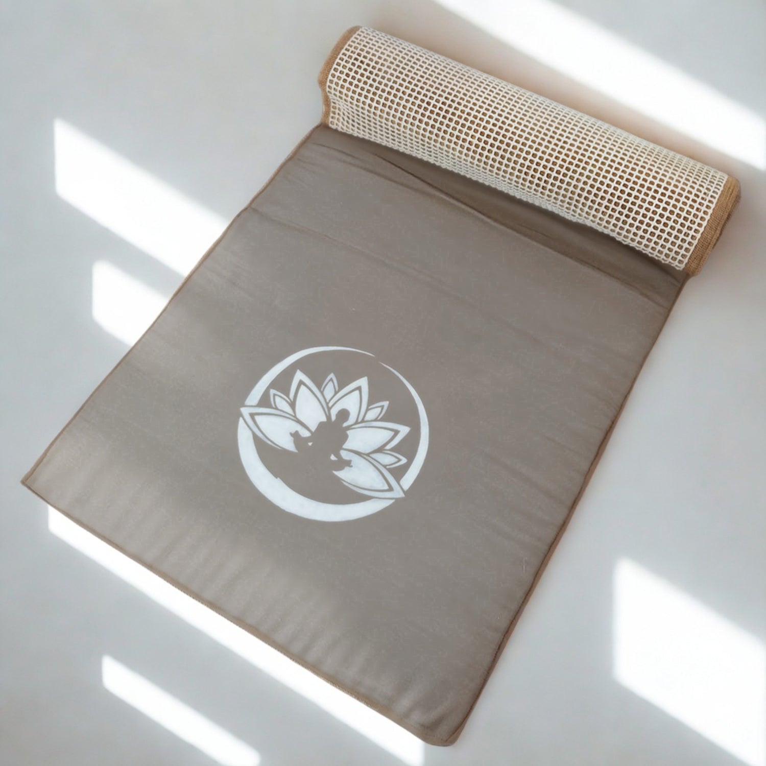 Tappetino Yoga Ecologico in Iuta e Cotone