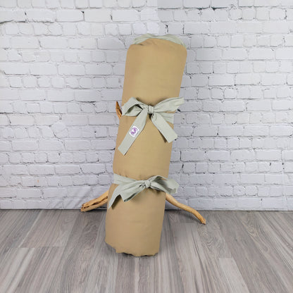 Set da meditazione naturale chiaro con zafu classico e zabuton