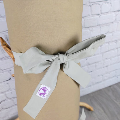 Set da meditazione naturale chiaro con zafu classico e zabuton
