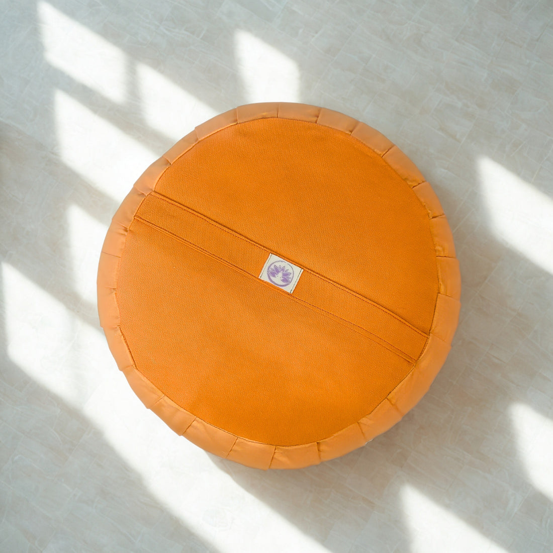Cuscino Zafu Classico - Cotone Arancione
