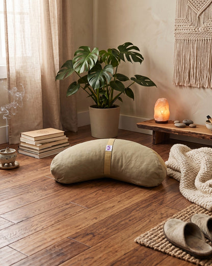 Cuscino Zafu a Mezzaluna - 100% Cotone