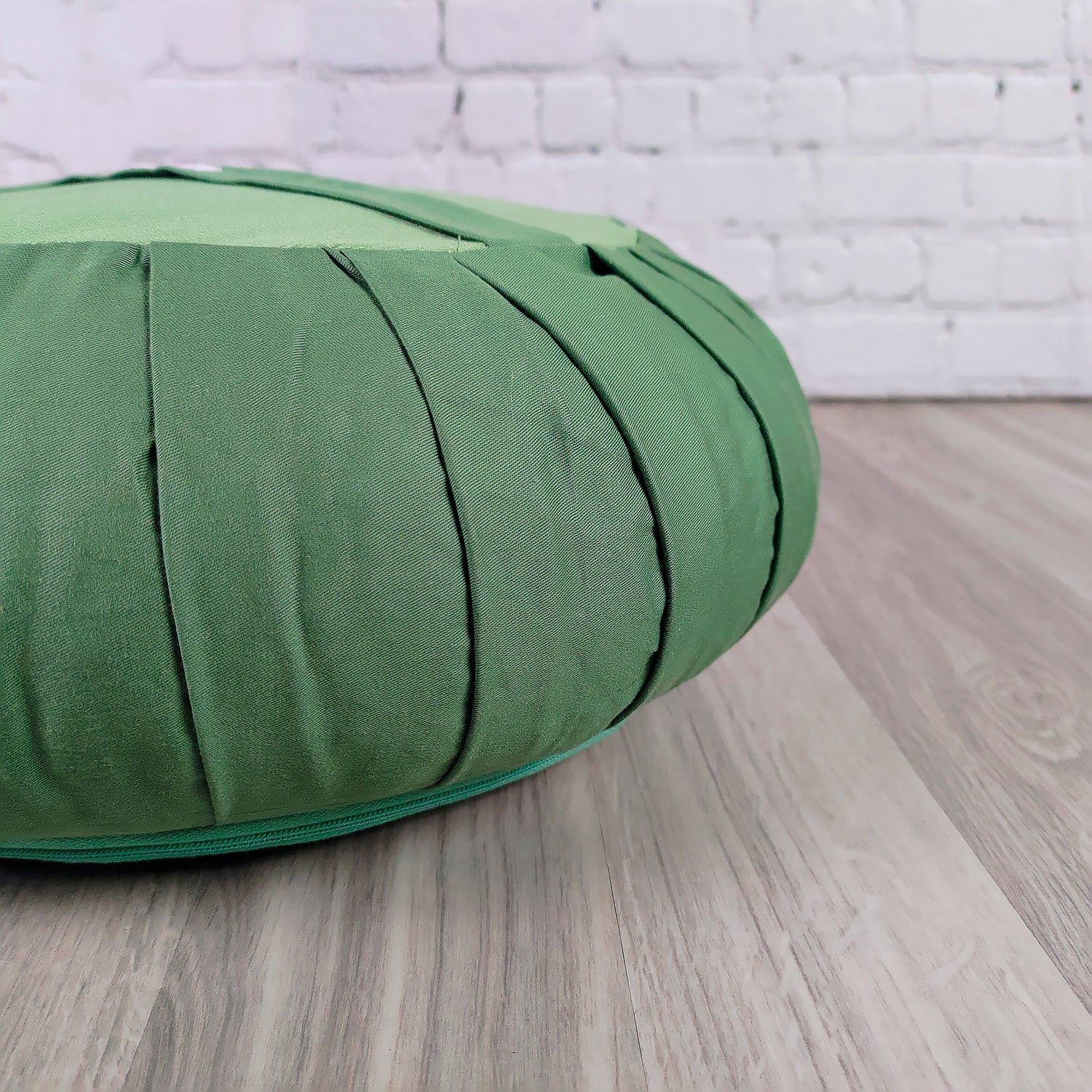 Cuscino zafu classico monocromatico verde