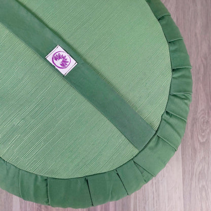 Cuscino Zafu Tondo Monocromatico Verde