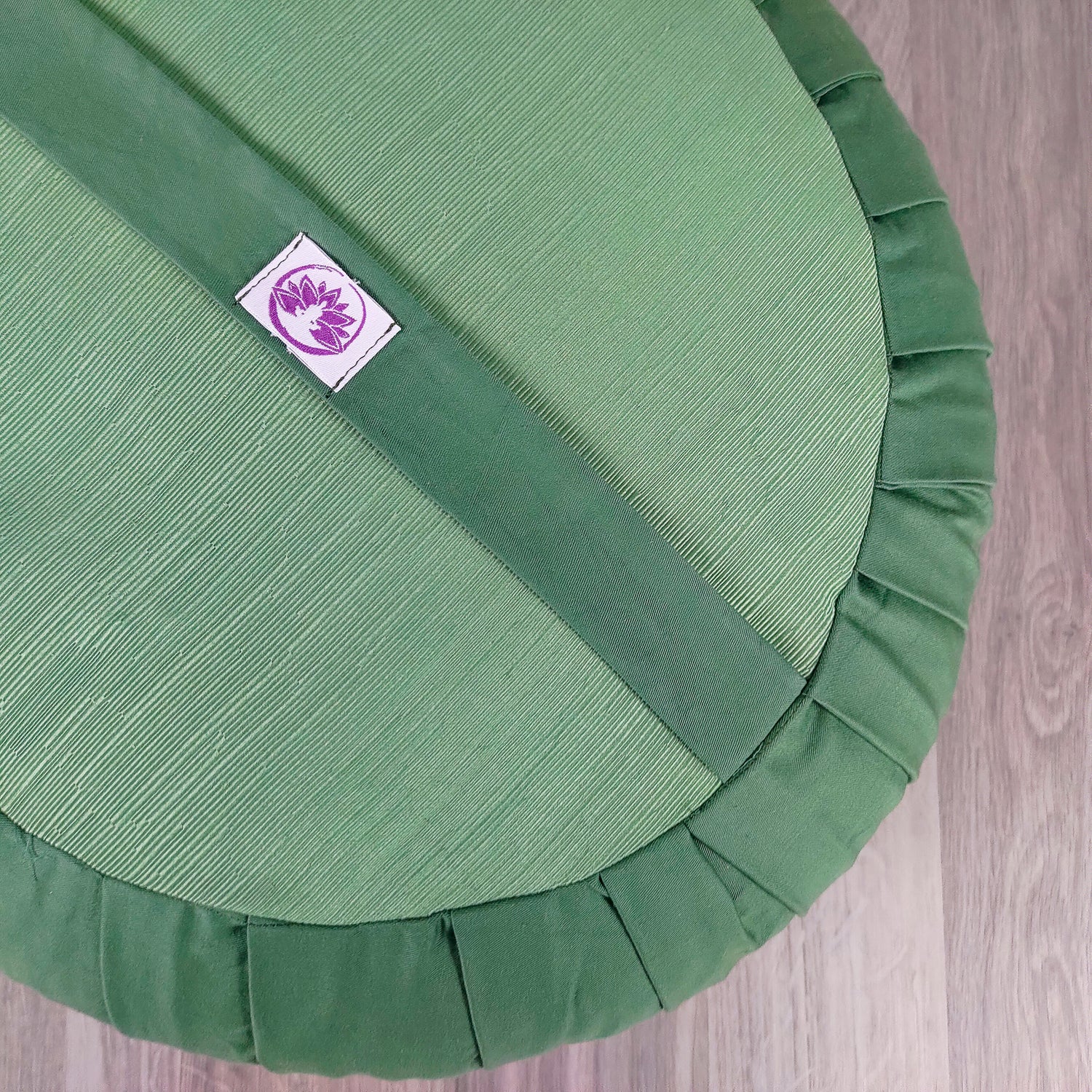 Cuscino zafu classico monocromatico verde