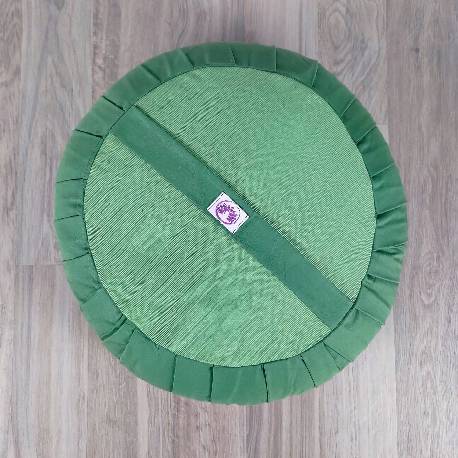 Cuscino zafu classico monocromatico verde