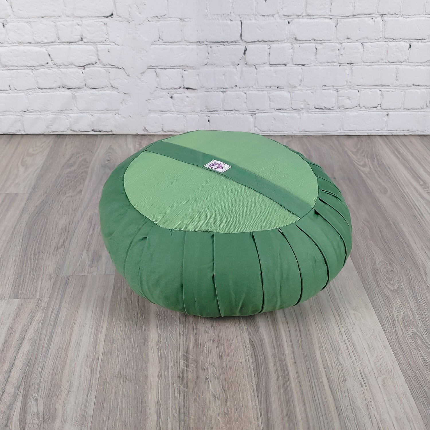 Cuscino zafu classico monocromatico verde