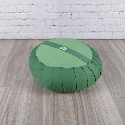 Cuscino zafu classico monocromatico verde