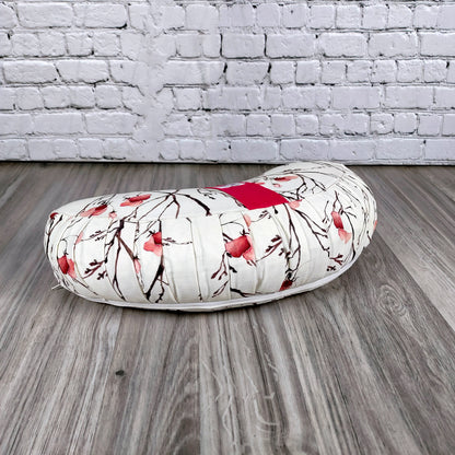Cuscino Zafu a mezzaluna Sakura
