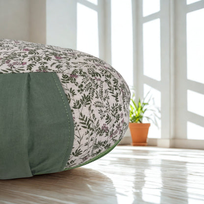 Cuscino Zafu a Mezzaluna Violetta