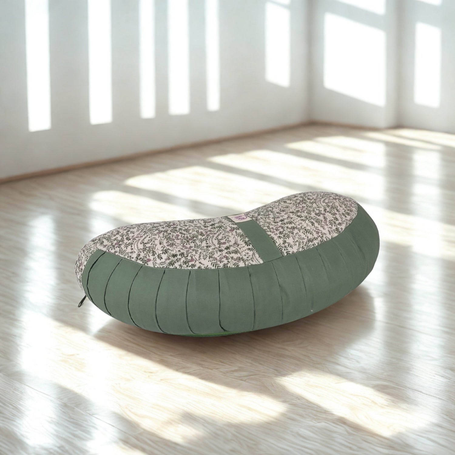 Cuscino Zafu a Mezzaluna Violetta