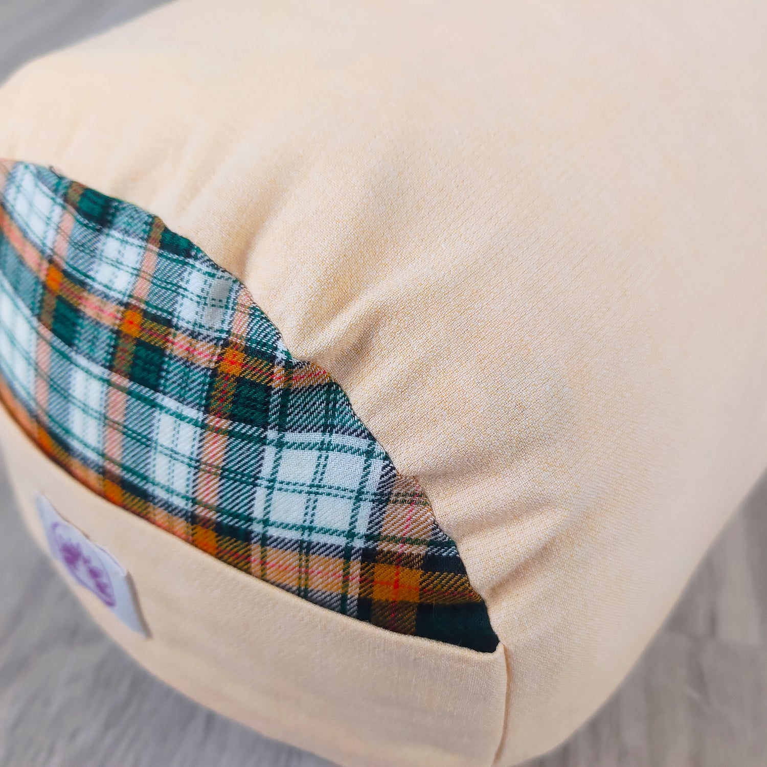 Bolster Yoga Cipria Tartan