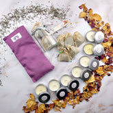 Confezione regalo di Shop Zen con candele e tè per un box esperienza sensoriale rilassante