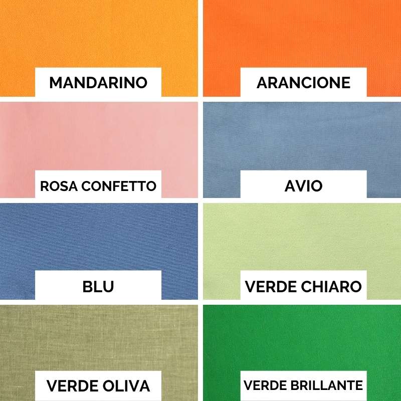 Cuscino per gli occhi personalizzato disponibile in vari colori tra cui arancione, blu e verde brillante