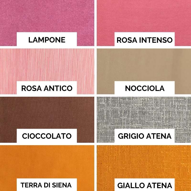 Tessuti di diverse opzioni per cuscino per gli occhi personalizzato in vari colori e texture