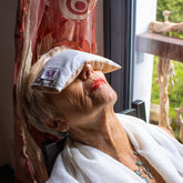 Cuscino per gli occhi personalizzato adatto per il relax e il benessere durante la meditazione