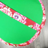 Cuscino zafu meditazione con design floreale e supporto ergonomico per la schiena e la postura