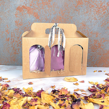 Box esperienza sensoriale con tisane, candele chakra e cuscino occhi