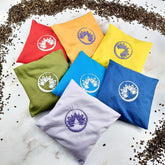 Set completo aromaterapia chakra con cuscinetti colorful per il benessere domestico e la meditazione