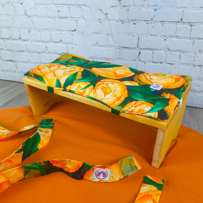 Set da Meditazione Peonie con Sgabello